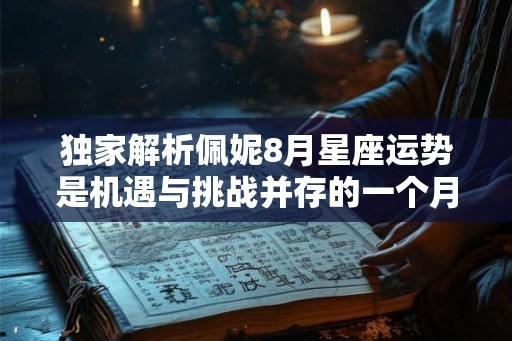 独家解析佩妮8月星座运势是机遇与挑战并存的一个月！