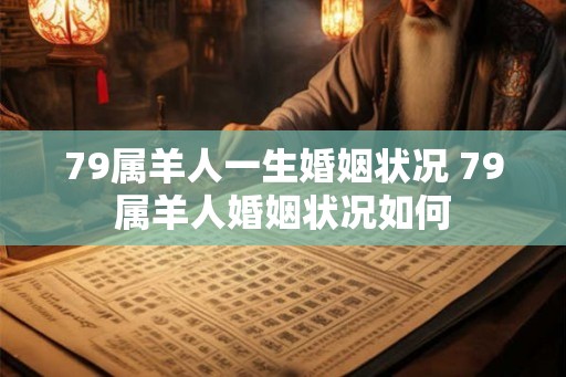 79属羊人一生婚姻状况 79属羊人婚姻状况如何