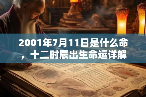 2001年7月11日是什么命,十二时辰出生命运详解 2001年7月11日是什么命,十二时辰出生命运详解