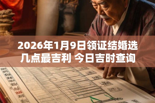 2026年1月9日领证结婚选几点最吉利 今日吉时查询