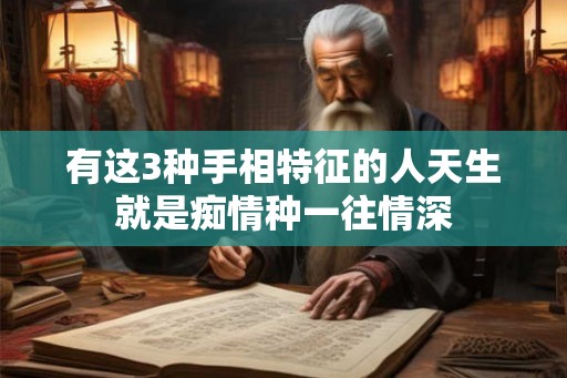 有这3种手相特征的人天生就是痴情种一往情深