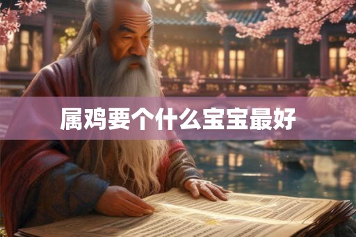 属鸡要个什么宝宝最好