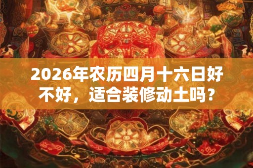 2026年农历四月十六日好不好，适合装修动土吗？