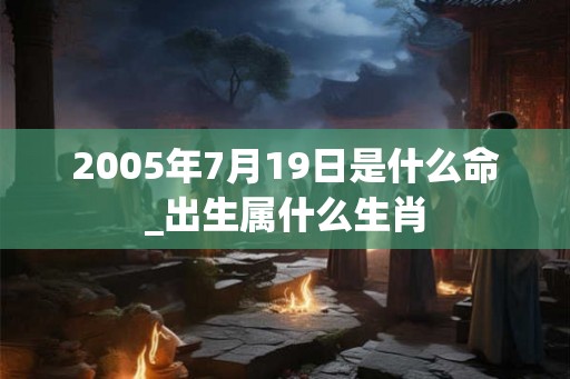 2005年7月19日是什么命_出生属什么生肖