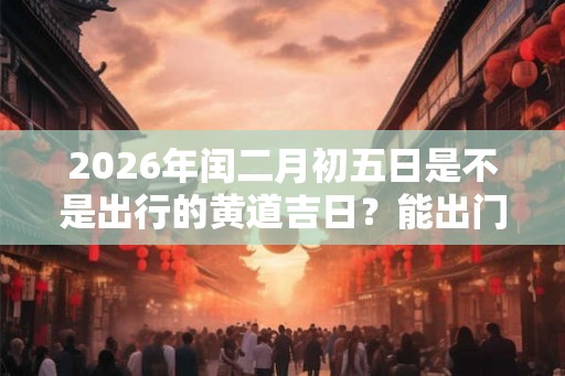2026年闰二月初五日是不是出行的黄道吉日?能出门吗 2026年闰二月初五日是不是出行的黄道吉日?能出门吗