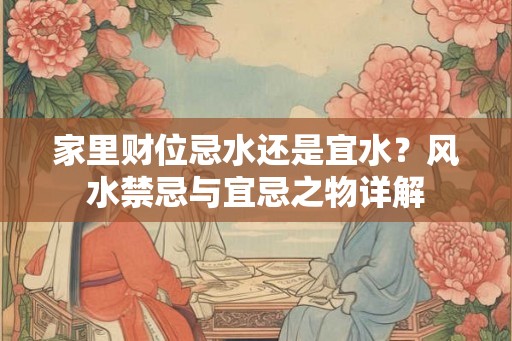 家里财位忌水还是宜水？风水禁忌与宜忌之物详解