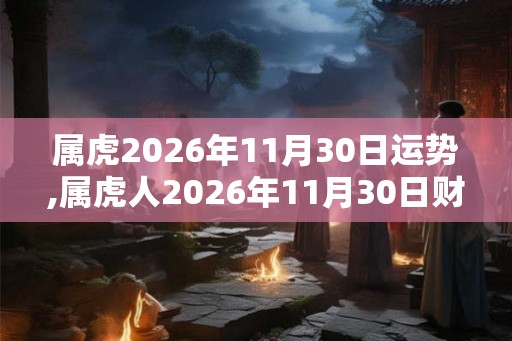 属虎2026年11月30日运势,属虎人2026年11月30日财运,生肖虎2026年11月30日运势