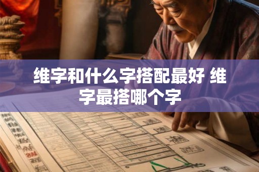 维字和什么字搭配最好 维字最搭哪个字 维字和什么字搭配最好 维字最搭哪个字