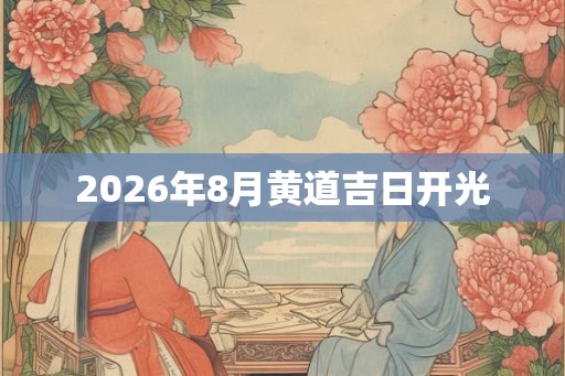 2026年8月黄道吉日开光 2026年8月黄道吉日开光