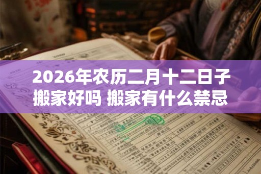 2026年农历二月十二日子搬家好吗 搬家有什么禁忌