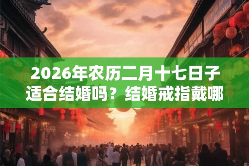 2026年农历二月十七日子适合结婚吗？结婚戒指戴哪只手？
