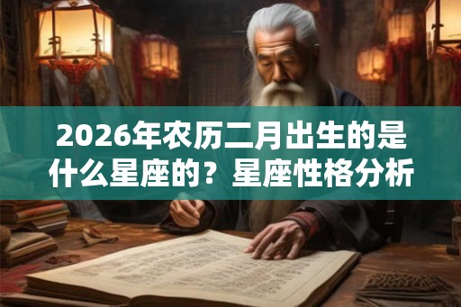 2026年农历二月出生的是什么星座的？星座性格分析