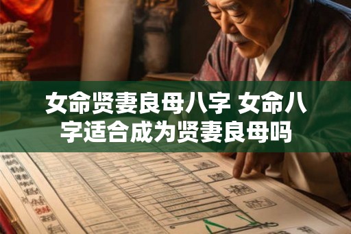 女命贤妻良母八字 女命八字适合成为贤妻良母吗