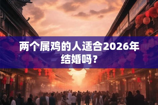 两个属鸡的人适合2026年结婚吗？