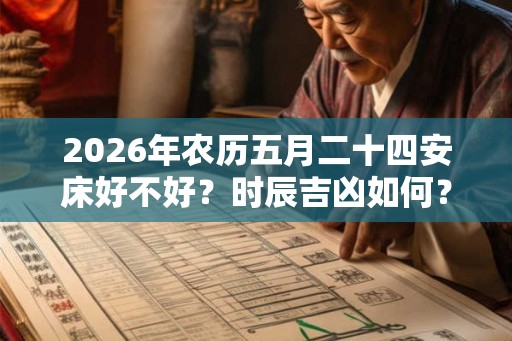 2026年农历五月二十四安床好不好？时辰吉凶如何？
