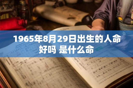 1965年8月29日出生的人命好吗 是什么命 1965年8月29日出生的人命好吗 是什么命
