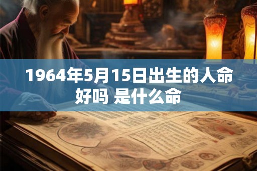 1964年5月15日出生的人命好吗 是什么命