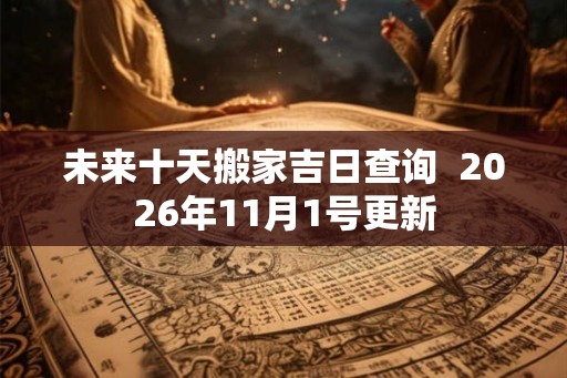 未来十天搬家吉日查询  2026年11月1号更新