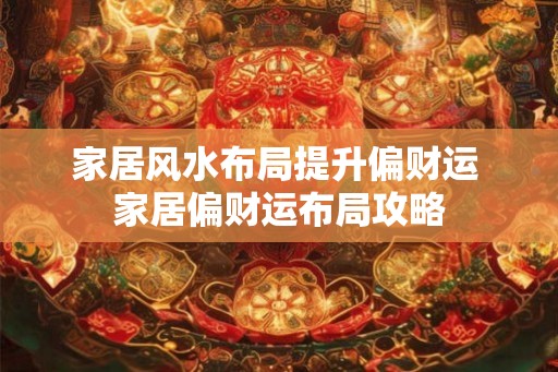 家居风水布局提升偏财运 家居偏财运布局攻略