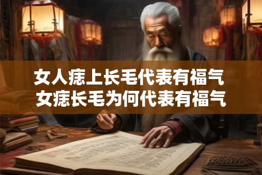 女人痣上长毛代表有福气 女痣长毛为何代表有福气