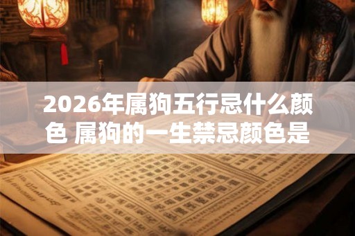2026年属狗五行忌什么颜色 属狗的一生禁忌颜色是什么 2026年属狗五行忌什么颜色 属狗的一生禁忌颜色是什么