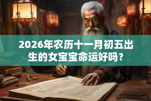 2026年农历十一月初五出生的女宝宝命运好吗？