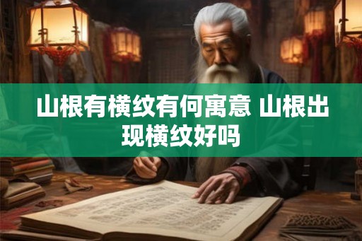 山根有横纹有何寓意 山根出现横纹好吗