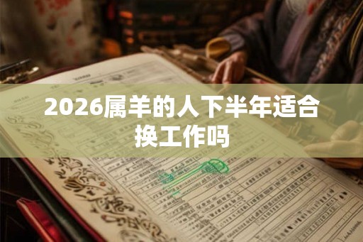 2026属羊的人下半年适合换工作吗
