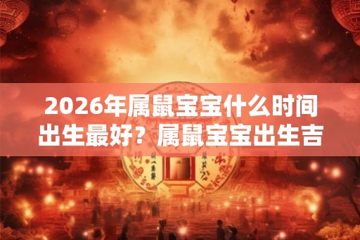 2026年属鼠宝宝什么时间出生最好?属鼠宝宝出生吉时查询 2026年属鼠宝宝什么时间出生最好?属鼠宝宝出生吉时查询