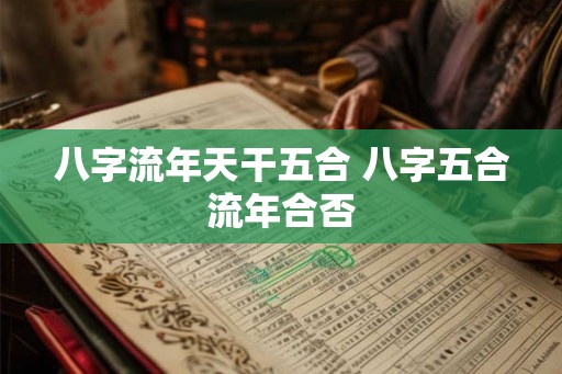 八字流年天干五合 八字五合流年合否