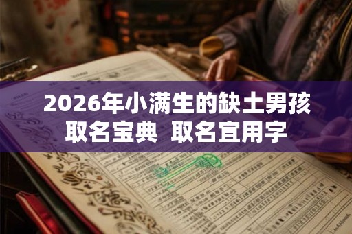 2026年小满生的缺土男孩取名宝典 取名宜用字 2026年小满生的缺土男孩取名宝典 取名宜用字