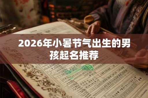 2026年小暑节气出生的男孩起名推荐