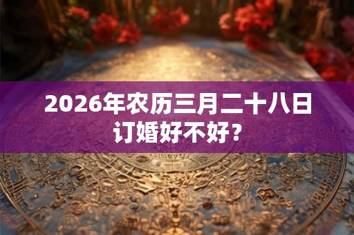2026年农历三月二十八日订婚好不好？
