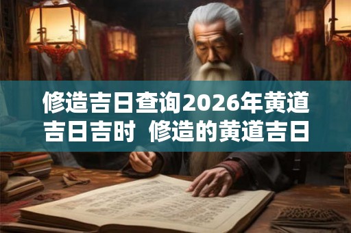 修造吉日查询2026年黄道吉日吉时  修造的黄道吉日