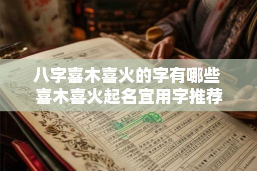 八字喜木喜火的字有哪些 喜木喜火起名宜用字推荐