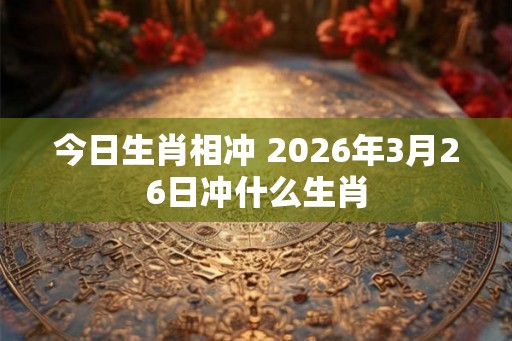 今日生肖相冲 2026年3月26日冲什么生肖