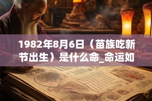1982年8月6日（苗族吃新节出生）是什么命_命运如何