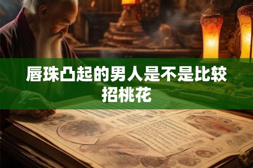 唇珠凸起的男人是不是比较招桃花
