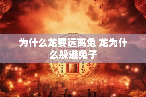 为什么龙要远离兔 龙为什么躲避兔子