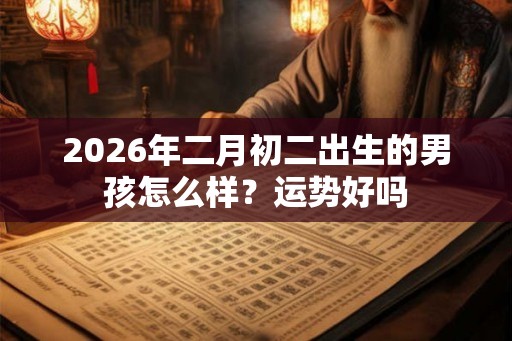 2026年二月初二出生的男孩怎么样？运势好吗