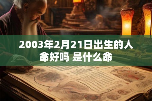 2003年2月21日出生的人命好吗 是什么命