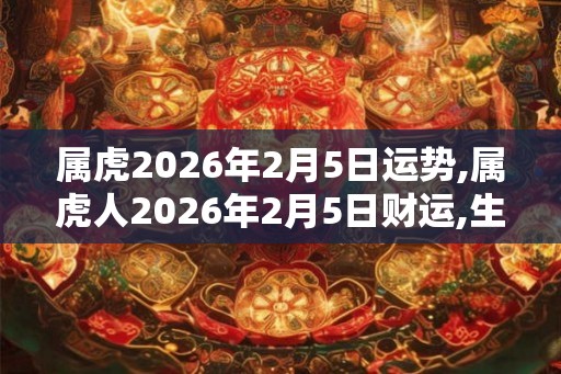 属虎2026年2月5日运势,属虎人2026年2月5日财运,生肖虎2026年2月5日运势