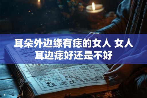耳朵外边缘有痣的女人 女人耳边痣好还是不好