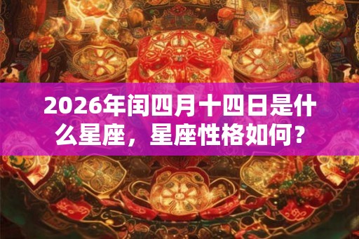 2026年闰四月十四日是什么星座,星座性格如何? 2026年闰四月十四日是什么星座,星座性格如何?