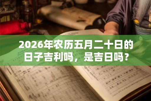 2026年农历五月二十日的日子吉利吗，是吉日吗？