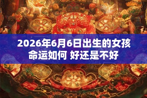 2026年6月6日出生的女孩命运如何 好还是不好
