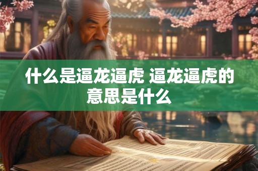 什么是逼龙逼虎 逼龙逼虎的意思是什么