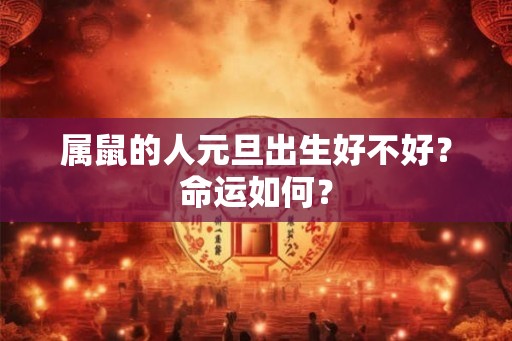 属鼠的人元旦出生好不好?命运如何? 属鼠的人元旦出生好不好?命运如何?
