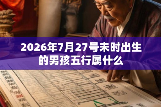 2026年7月27号未时出生的男孩五行属什么