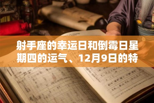 射手座的幸运日和倒霉日星期四的运气、12月9日的特别与挑战